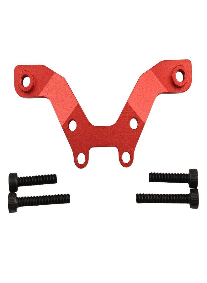Ruivexi Aluminum Front Shock Tower Damper Plate Upgrade Part for Arrma 1/18 Typhon GROM MEGA 380 Brushed 4X4 Buggy, Replaces ARA2106 (Red) - Image 2